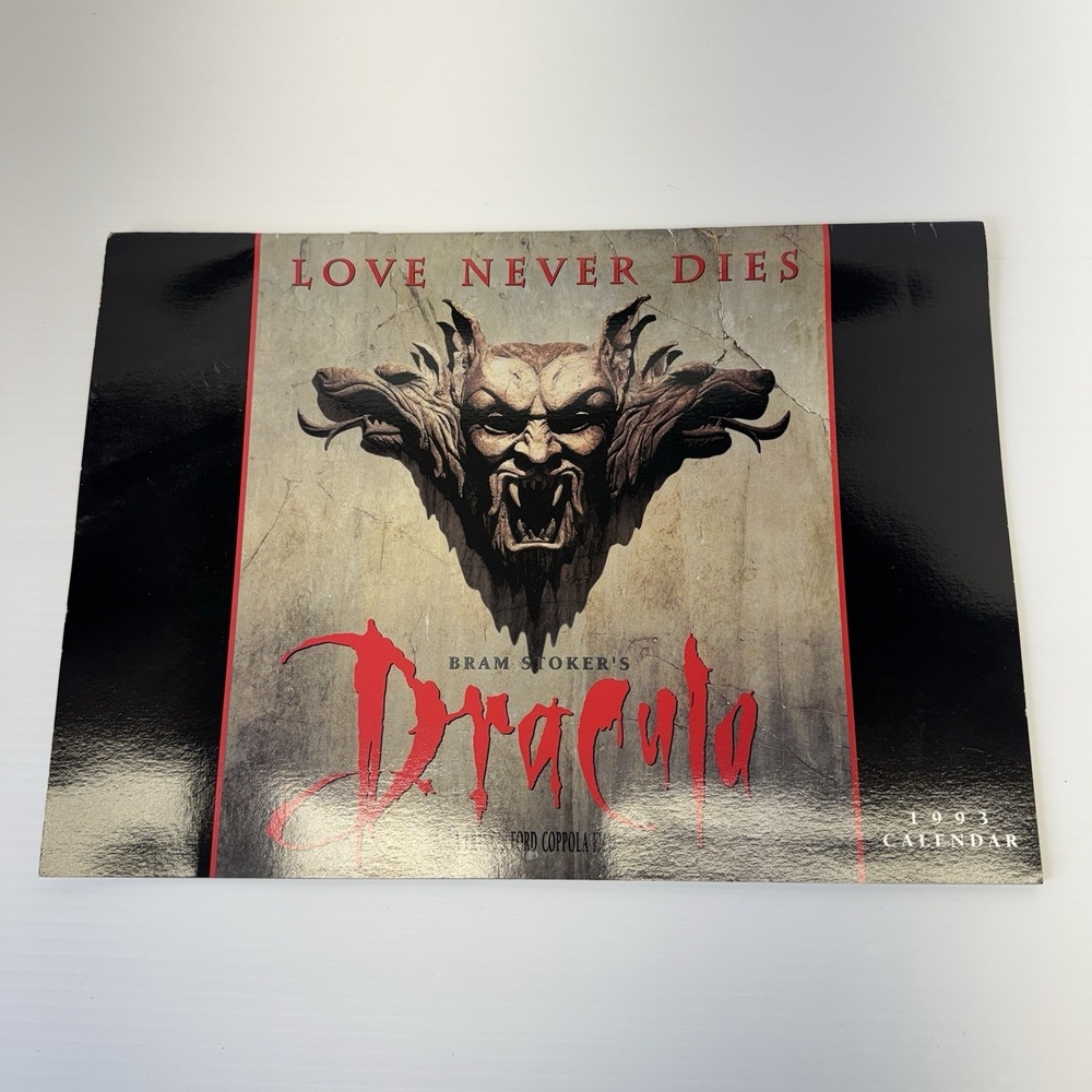 1993 Bram Stokers Dracula Calendar Unused Clean Vintage
